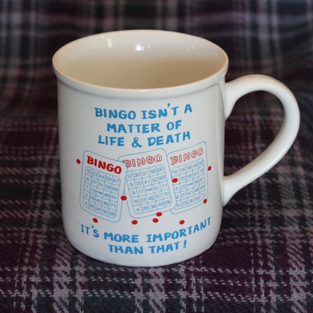 NIB Bingo 10 oz Mug Humorous